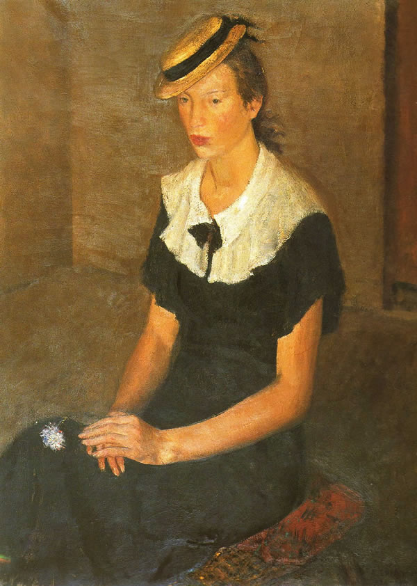 Ritratto, 1934, olio su tela, cm 109,3x79,2, Roma, Galleria Comunale d’Arte Moderna, esposta alla II Quadriennale di Roma, 1935